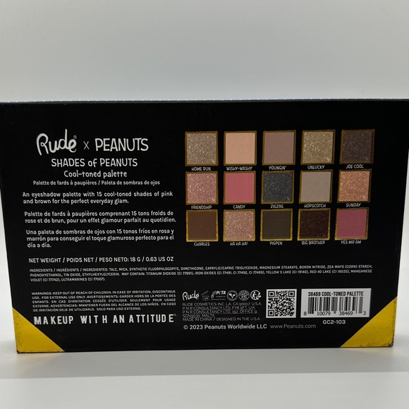 RUDE Peanuts Makeup Collection with Blue and Yellow Packaging - Picture 3 of 10